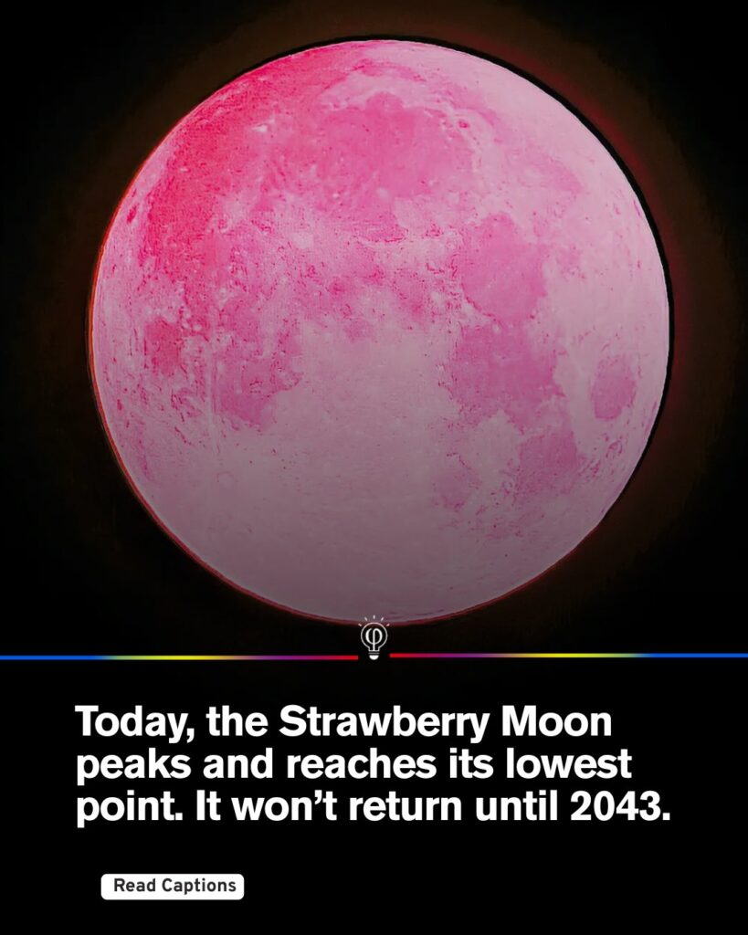 strawberry moon full moon