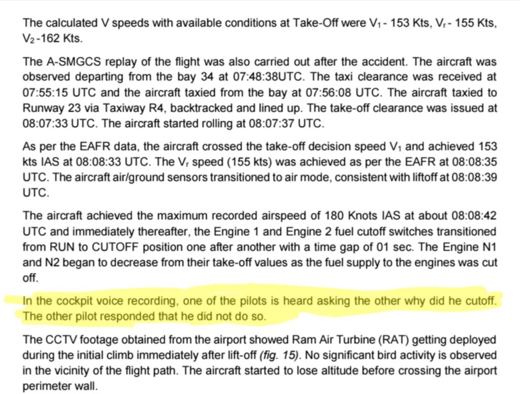 air india plane crash report
