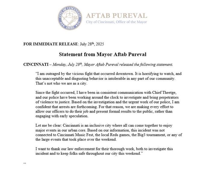 cincinnati assault