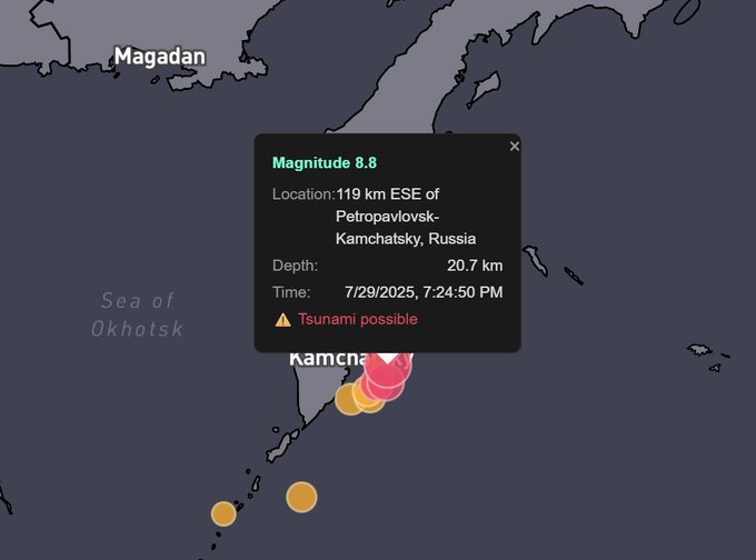 earthquake tsunami warnings Hawaii