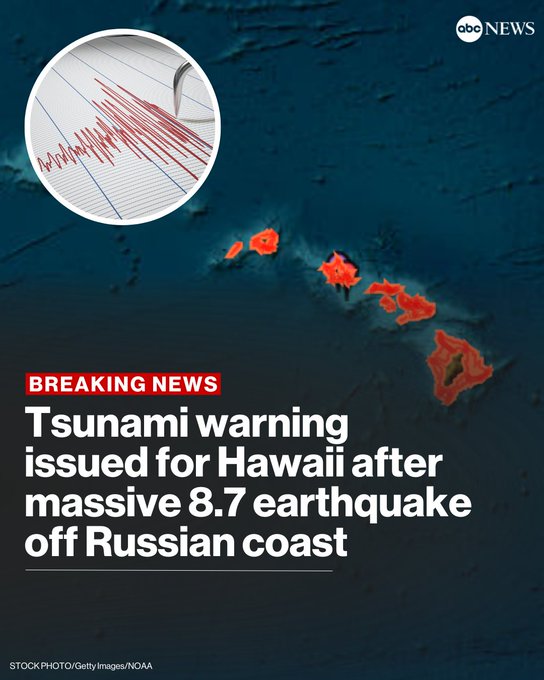 earthquake tsunami warnings Hawaii
