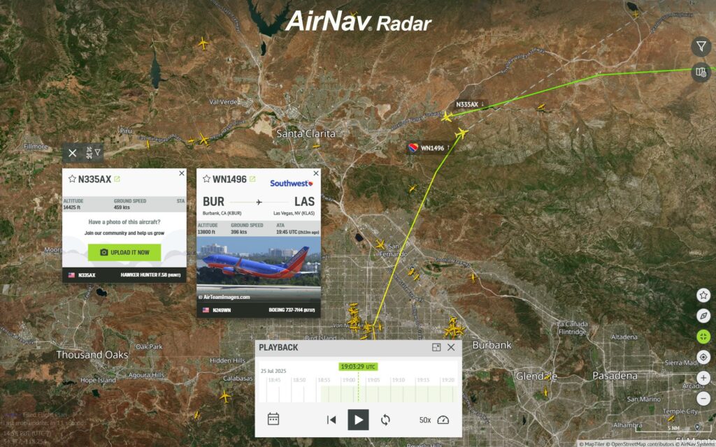 southwest flight burbank collision