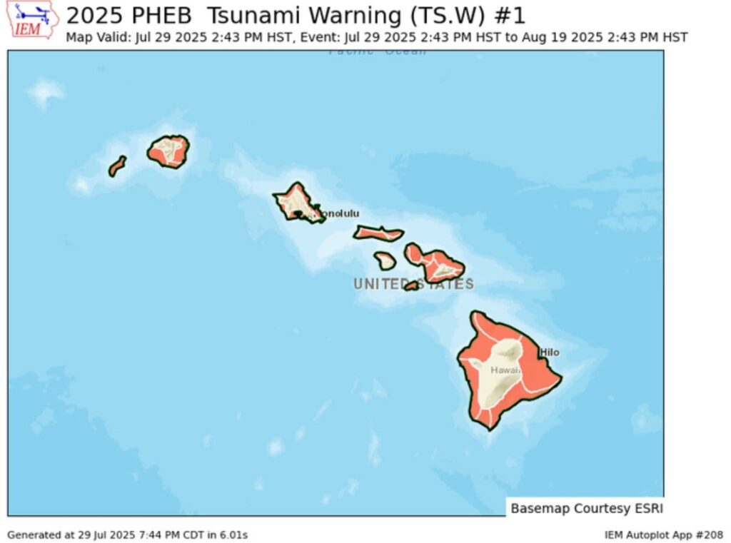 tsunami warning