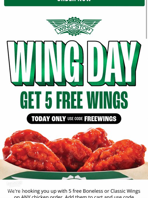 wingstop free wings