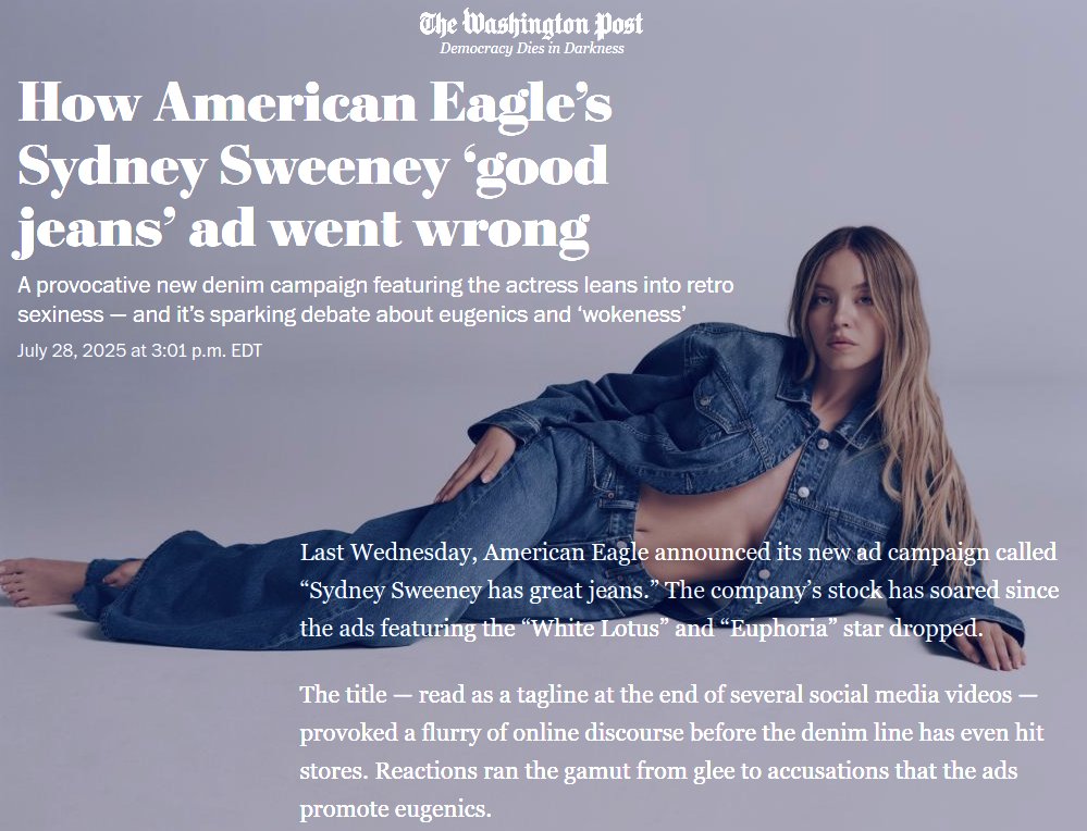 Sydney Sweeney Jeans Ad