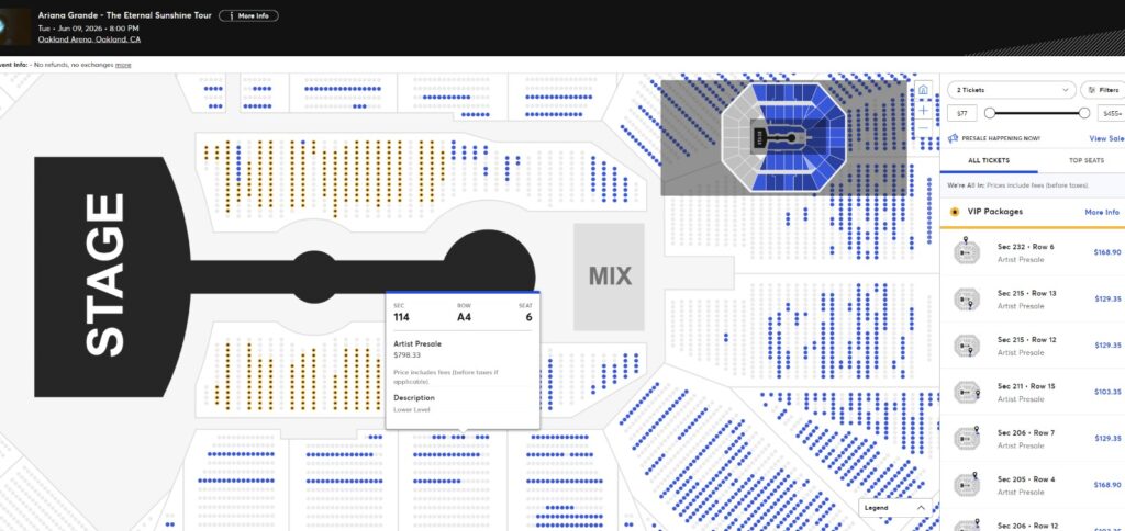 ariana grande tickets