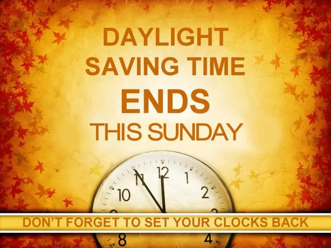 daylight savings time ends