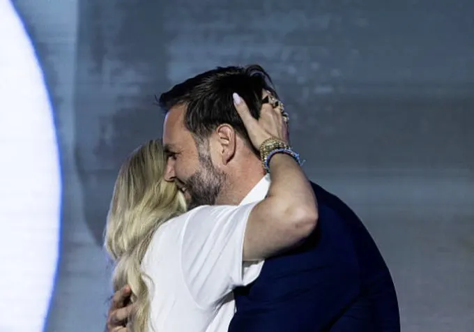 JD Vance and Erika Kirk