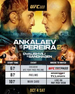 Where Can I Watch UFC 320: Everything You Need to Know About Tonight's Fight