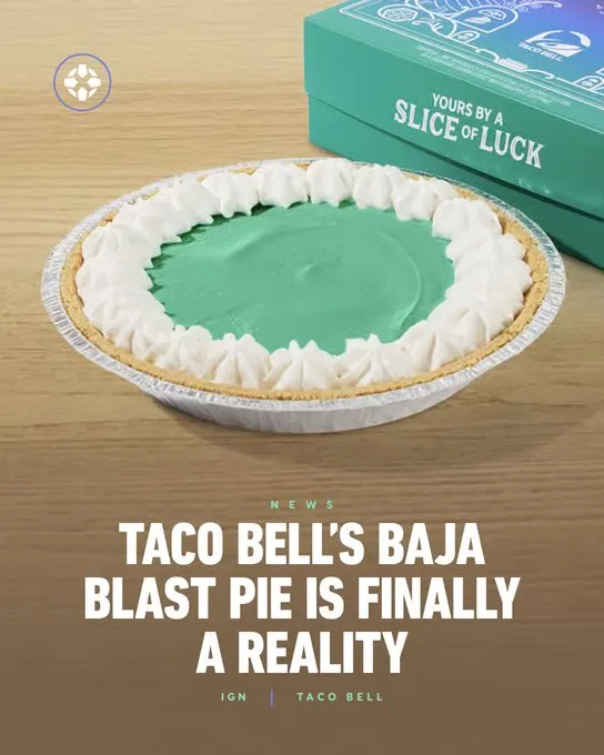 Taco Bell Baja Blast Pie