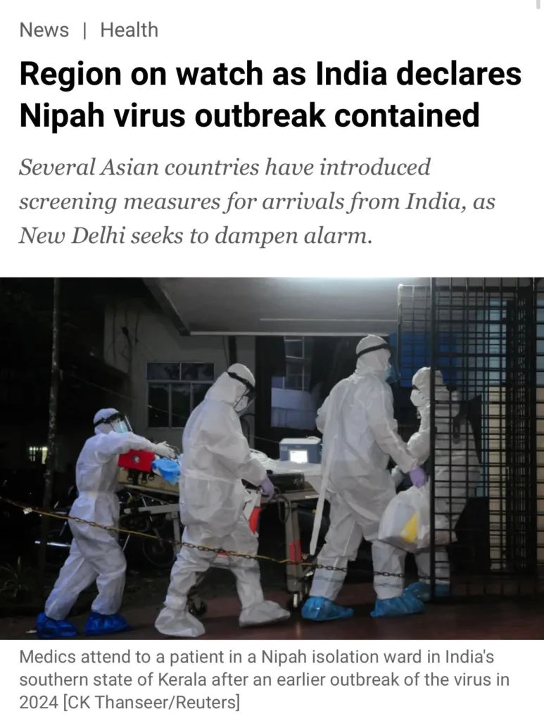 nipah virus in india 2026