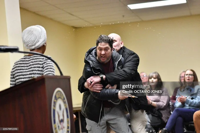 What was Ilhan Omar sprayed with